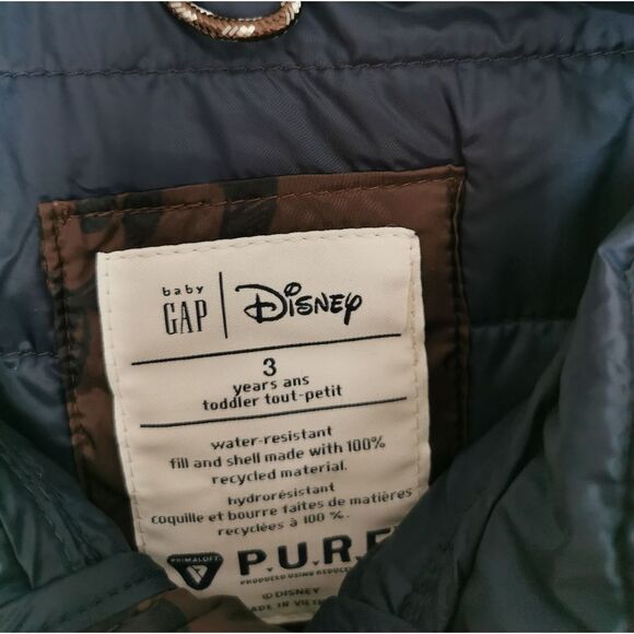 New Gap Disney Mickey Mouse puffer coat - Picture 3 of 5
